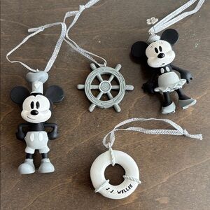 Mickey and Minnie Mouse Pendant Necklaces